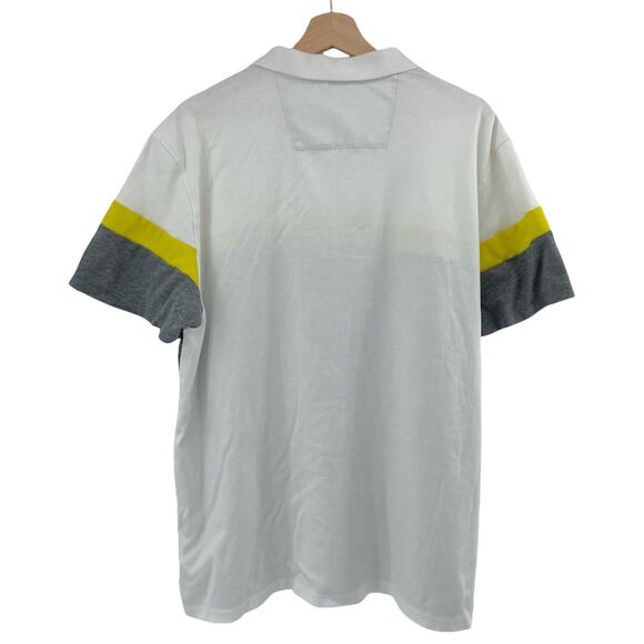 Calvin Klein (XXL) Gray Color Block Liquid Touch Polo Short Sleeve Shirt - Picture 2 of 7